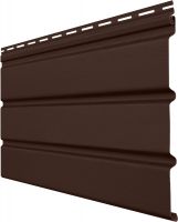 Виниловый софит Grand Line Premium Acryl без перфорации темный дуб