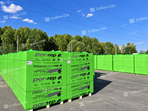 Газобетонные перегородочные блоки Poritep 625х250х175, D500