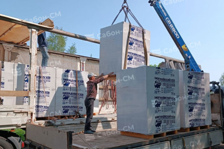 Газобетонные блоки Могилевский КСИ D400 600х100х200 перегородочные